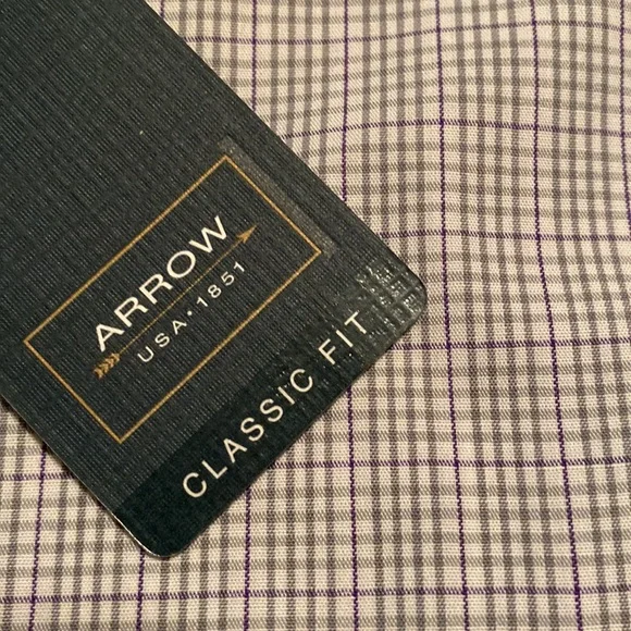 Classic Fit, wrinkle free, 60%cotton/40%polyester long sleeve 36/37 men’s shirt - Picture 4 of 5